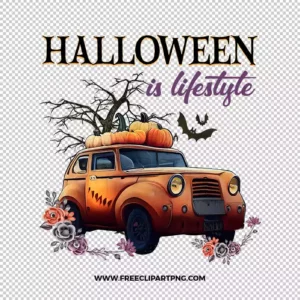 Halloween is Lifestyle Free PNG & Clipart Download, Halloween sublimation png, Halloween png, witch png, broom png, bat png, witch hat png, spiderweb png
