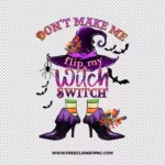 Witch Switch Free PNG & Clipart Download, Halloween sublimation png, Halloween png, witch png, broom png, bat png, witch hat png, spiderweb png