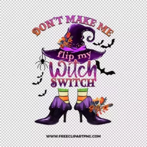 Witch Switch Free PNG & Clipart Download, Halloween sublimation png, Halloween png, witch png, broom png, bat png, witch hat png, spiderweb png