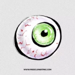 Eye Ball Free PNG & Clipart Download, Halloween sublimation png, Halloween png, witch png, broom png, bat png, witch hat png, spiderweb png