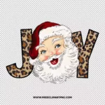 Santa Joy Free PNG & Clipart Download, Christmas sublimation png, christmas png, santa png, believe png, hohoho png, merry christmas png
