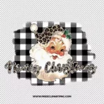Santa Merry Christmas Leopard Free PNG & Clipart Download, Christmas sublimation png, christmas png, santa png, believe png, hohoho png, merry christmas png