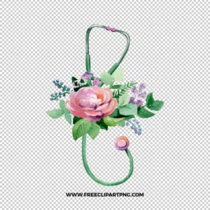 Rosy Stethoscope Free PNG & Clipart Download, nurse sublimation png, nurse practitioner life free png, nursing school png, NP life png,