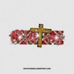 Christmas Glitter Cross Free PNG & Clipart Download, Christmas sublimation png, christmas png, santa png, hohoho png, cross sublimation png,