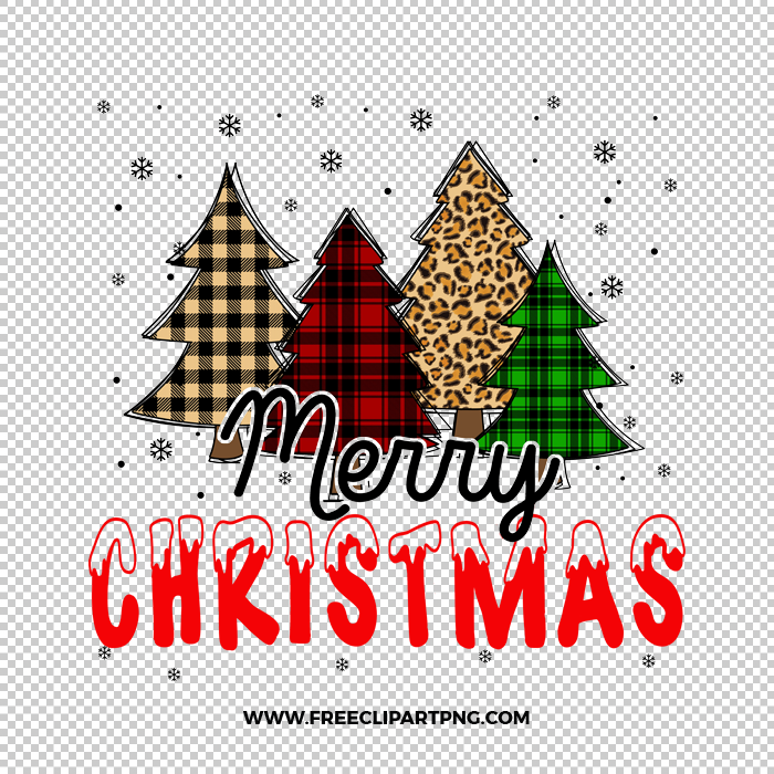 Christmas Plaid Animal Print Tree Free PNG & Clipart Download, Christmas sublimation png, christmas png, santa png, hohoho png,