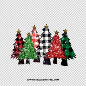 Red Black Red Glitter Plaid Tree Free PNG & Clipart Download, Christmas sublimation png, christmas png, santa png, hohoho png, sublimation