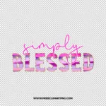 Simply Blessed Free PNG & Clipart Download, Christmas sublimation png, christmas png, santa png, hohoho png, sublimation png
