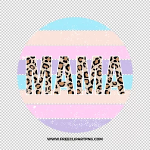 Animal Print Mama Pastel Free PNG & Clipart Download, mother sublimation png, mother png, mama png, new mom png, sublimation png