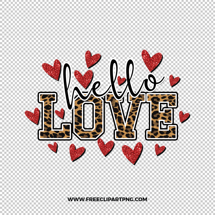 Hello Love Free PNG & Clipart Download, valentines day sublimation png, love png, love you png, valentine png, sublimation png