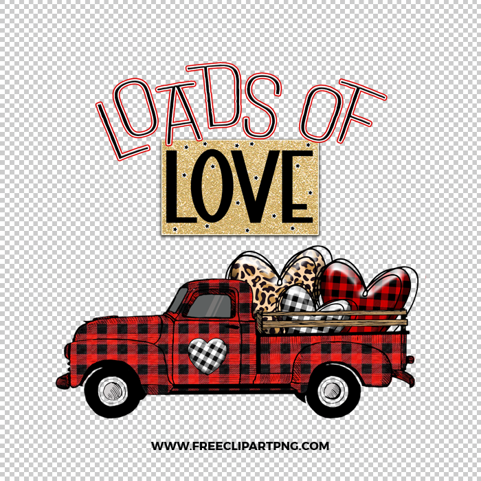 Load Of Love Truck Free PNG & Clipart Download, valentines day sublimation png, love png, love you png, valentine png, sublimation png