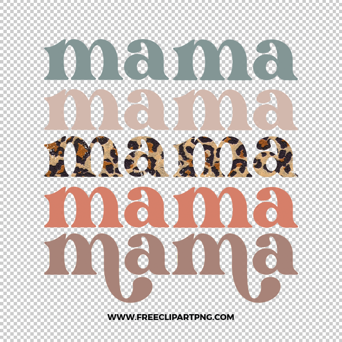 Mama Boho Palette Free PNG & Clipart Download, mother sublimation png, mother png, mama png, new mom png, sublimation png