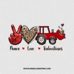 Peace Love Plaids Free PNG & Clipart Download, valentines day sublimation png, love png, love you png, valentine png, sublimation png