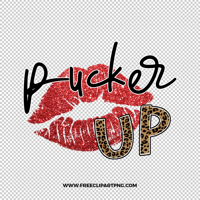 Pucker Up Kiss Free PNG & Clipart Download, valentines day sublimation png, love png, love you png, valentine png, sublimation png