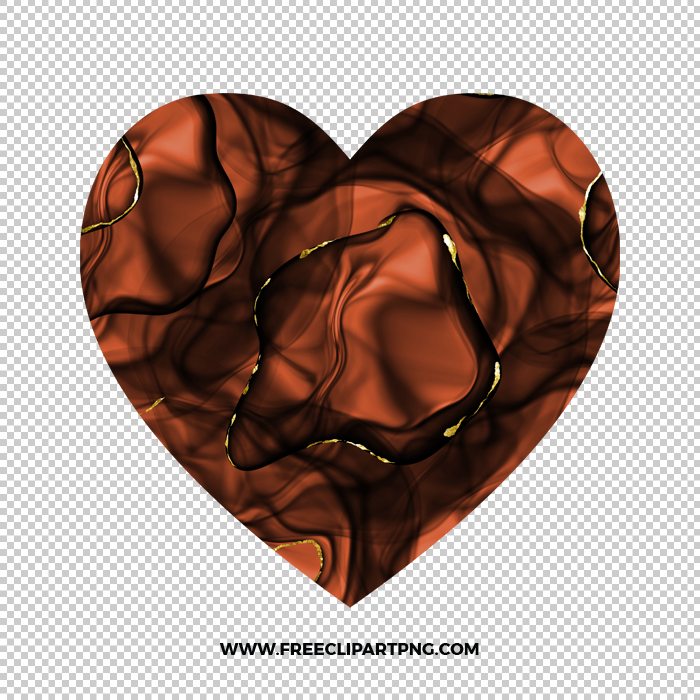Romantic Copper Heart 1 Free PNG & Clipart Download, valentines day sublimation png, love png, love you png, valentine png, sublimation png