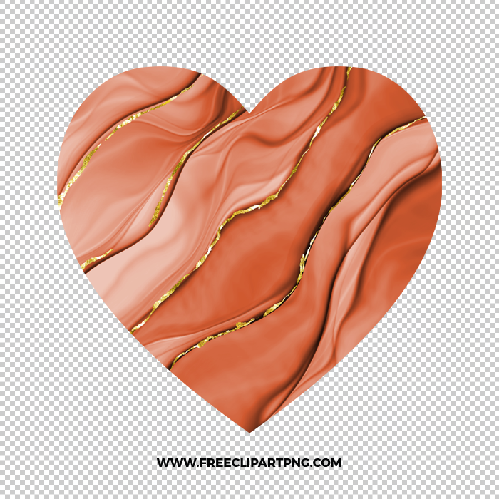 Romantic Copper Heart 2 Free PNG & Clipart Download, valentines day sublimation png, love png, love you png, valentine png, sublimation png