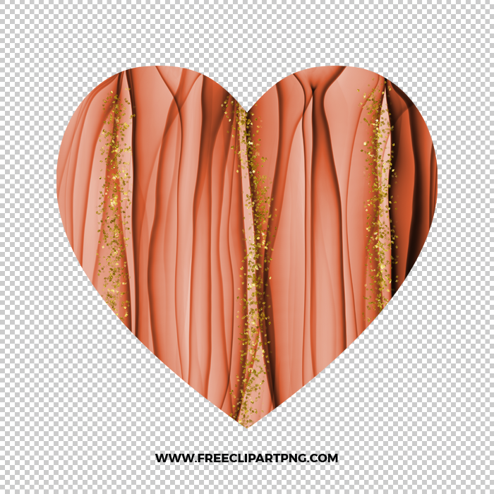 Romantic Copper Heart 7 Free PNG & Clipart Download, valentines day sublimation png, love png, love you png, valentine png, sublimation png