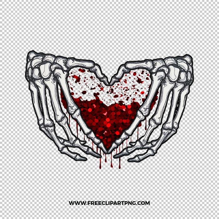Skeleton Heart Free PNG & Clipart Download, valentines day sublimation png, love png, love you png, valentine png, sublimation png