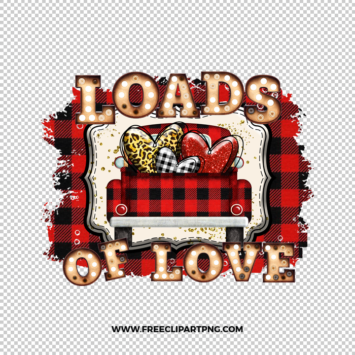 Truck Loads of Love Free PNG & Clipart Download, valentines day sublimation png, love png, love you png, valentine png, sublimation png