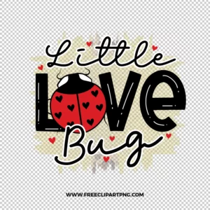 Little Love Bug Red Free PNG & Clipart Download, valentines day sublimation png, love png, love you png, valentine png