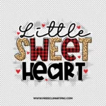 Little Sweet Heart Plaid Free PNG & Clipart Download, valentines day sublimation png, love png, love you png, valentine png