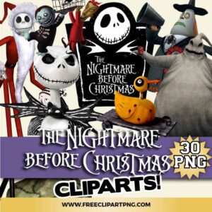 Nightmare Before Christmas Clipart PNG & Clipart Download, svg files for cricut, jack svg, sally svg, oogie boogie png, jack dog png, zero png, halloween png, jack skellington png, shock png, lock png, barrel png, trick or treat png, spooky png, happy halloween png, cricut png, libbey png, transparent png