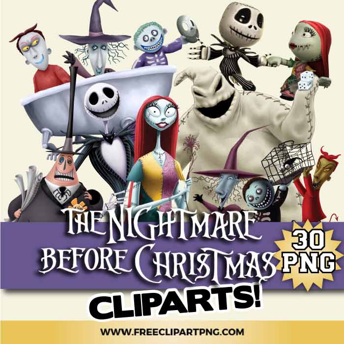Nightmare Before Christmas Clipart PNG & Clipart Download
