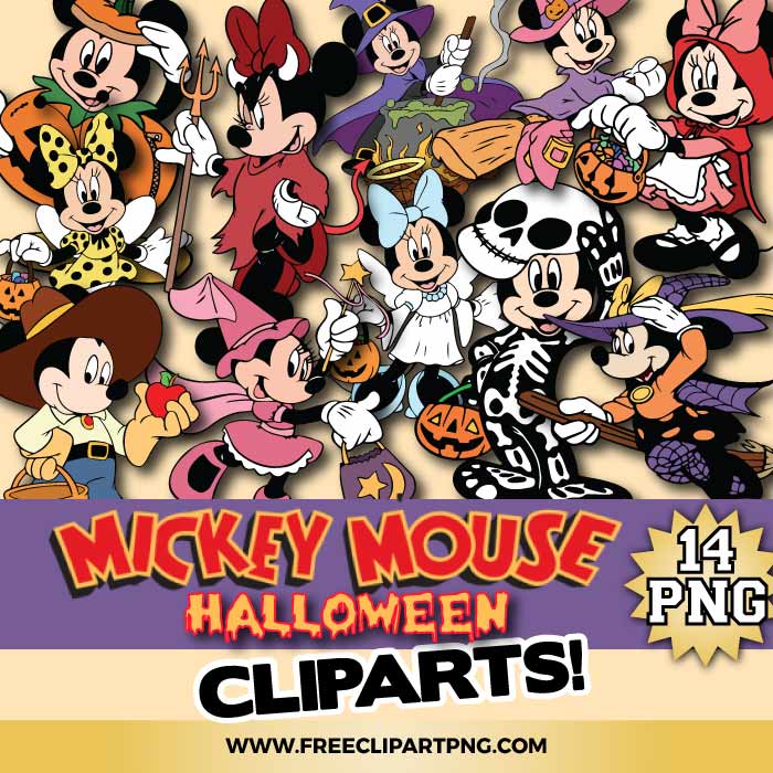 Mickey Mouse Halloween PNG & Clipart Download