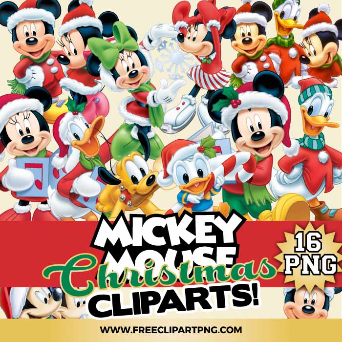 Mickey Mouse Christmas Clipart PNG & Clipart