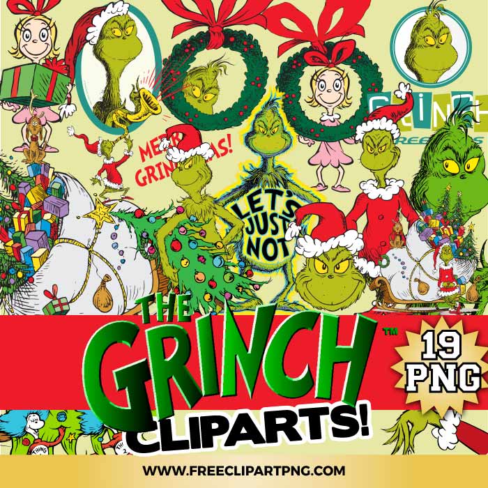 Grinch Stole Christmas PNG bundle