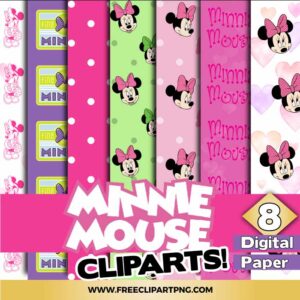 Minnie Mouse Digital Papers