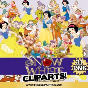 Snow White and Seven Dwarfs PNG Bundle